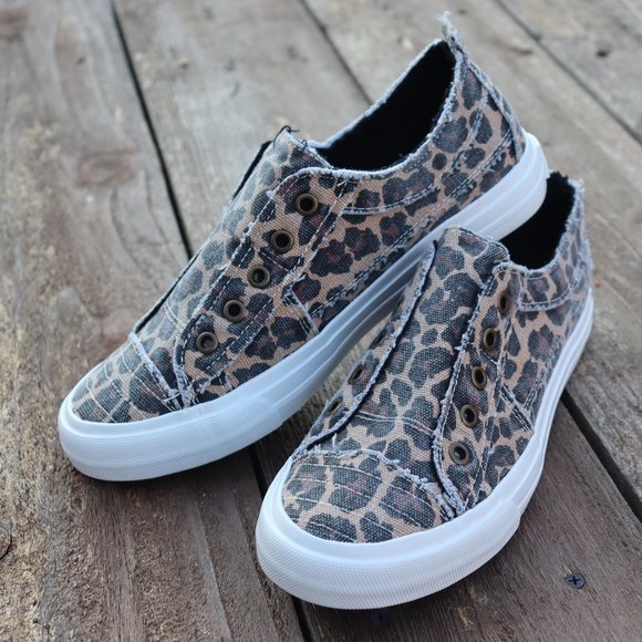 Leopard Slip On Sneakers - Picture 3 of 3